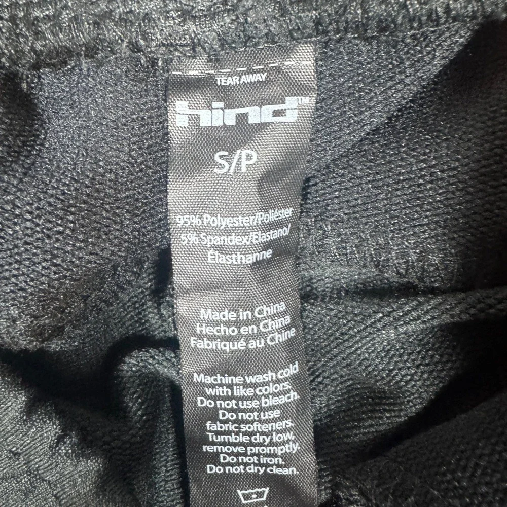 Hind Hydra Mens Black Performance Running Pants Zipper Pockets Reflective S
